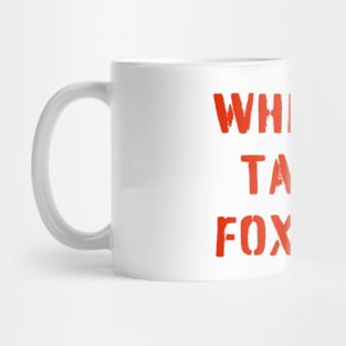 WHISKEY TANGO FOXTROT (red stencil) - WTF in military speak Mug